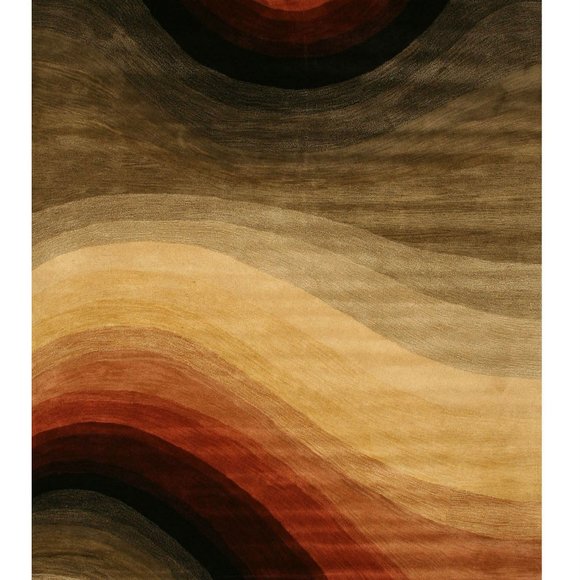 Marley Abstract Wave Rug - Picture 1 of 3
